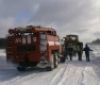 На Вінниччині через снігопад автобус з пасажирами опинився в сніговій пастці