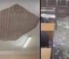 В Одесі під час уроку на школярів впала стеля (відео)