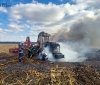 На Вінниччині вщент згорів трактор посеред поля