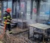 У Вінниці рятувальники ліквідували пожежу, що виникла біля магазину на вул. Пирогова
