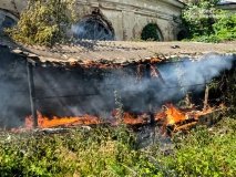 Вінниччині в навчальному закладі згорів майже весь запас дров на зиму