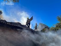 В селі на Вінниччині в приватному господарстві згоріло кілька тонн сіна