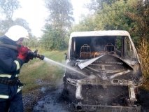 На Вінниччині згорів автомобіль