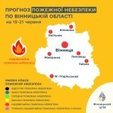 У Вінницькій області оголосили найвищий рівень пожежної небезпеки