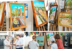 «Вінниця крізь серце і фарби: Володимир Рачек відкрив виставку міських спогадів»