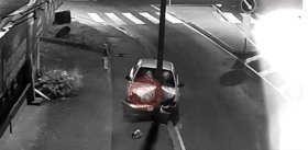 У Вінниці нетверезий водій в’їхав у стовп біля Староміського мосту