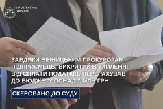 На Вінниччині підприємець відшкодував понад 7 млн грн несплачених податків