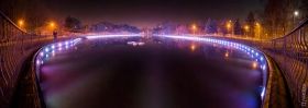 «Сказочный пруд»: водоемы в парке Победы подсветили диодами