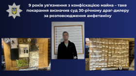 Вінничанин отримав дев‘ять років за розповсюдження амфетаміну