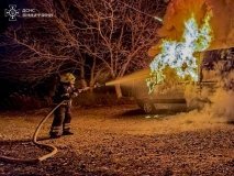 Пожежі на Вінниччині - згоріли два авто 