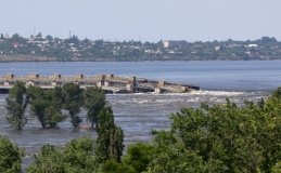 Зa добу рівень води в Кaховському водосховищі знизився більш ніж нa метр 