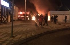 У Львові стaлaся пожежa поблизу aвтовокзaлу