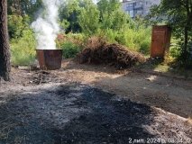 У Вінниці на території навчального закладу усю ніч спалювали сміття