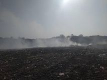 На Донеччині спалахнуло сміттєзвалище