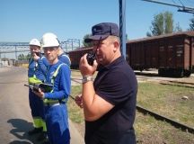 Черноморские спасатели провели учения на территории «Масло-жир комбината»