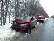 У Жмеринському районі Nissan злетів з дороги
