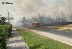 Масштабна пожежа у Вінниці: рятувальники ліквідували займання сухої трави на площі 2,5 га