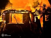 В престижній забудові неподалік Вінниці сталася пожежа