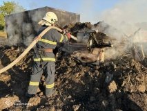 Нa Вінниччині спалахнула вантажівка з зерном