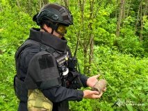 Поблизу Зозівки сапери ДСНС знешкодили артилерійський снаряд часів війни