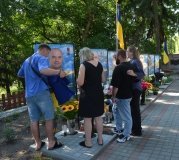 У Нетребівці відкрили пам’ятний банер на честь полеглого Захисника Сергія Богатирця