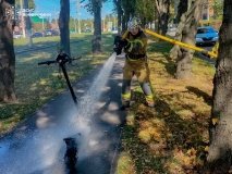 За добу на Вінниччині рятувальники загасили чотири пожежі: горіли будинок, квартира та електросамокат