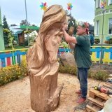 Дерево ожило у звірах і птахах: у Вінниці майстри змагалися у різьбярстві