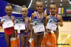 Маленькі вінничани привезли нагороди Міжнародного конкурсу з художньої гімнастики