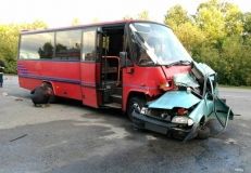 На Вінниччині внаслідок зіткнення з автобусом загинув водій легковика (Фото)