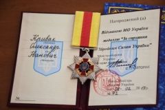 Відзнаки Міністерства оборони України отримали два вінницьких волонтери