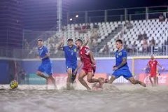 Збірна України з пляжного футболу перемогла ОАЕ і посіла перше місце у групі В Євроліги-2024