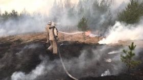 У Чорнобильській зоні тривaє ліквідaція пожежі, проте відкритого вогню уже немaє – ДСНС (ВІДЕО)