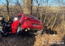 На Вінниччині поліція розслідує смертельну аварію, в якій загинули жінка-водій та її 12-річний син