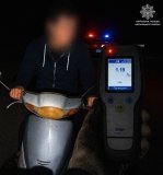 На Вінниччині зупинили нетверезу водійку мопеда без посвідчення