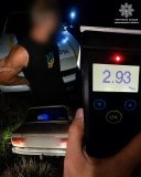 У Хмільницькому районі нетверезий водій тікав від патрульних: Драгер показав майже 3 проміле алкоголю
