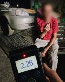 На Хмільниччині водій керував напідпитку: рівень алкоголю перевищив норму у 11 разів