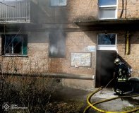 У Вінниці через фіранку загорілася квартира в п’ятиповерхівці
