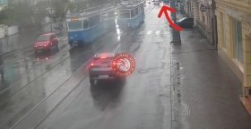 На Соборній у Вінниці авто збило пішохода