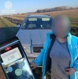На Хмільниччині водійка з 3,20 проміле алкоголю з’їхала у кювет