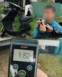 На Хмільниччині 18-річний водій скутера керував транспортом із 1,82 проміле алкоголю
