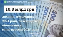 Вінничани задекларували понад 10,8 мільярда гривень доходів — на 82% більше, ніж торік
