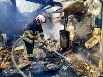 На Вінниччині рятувальники ліквідували три пожежі на території приватних домоволодінь.