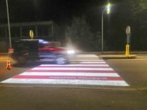 Перший в Україні проекційний пішохідний перехід встановили у Вінниці  