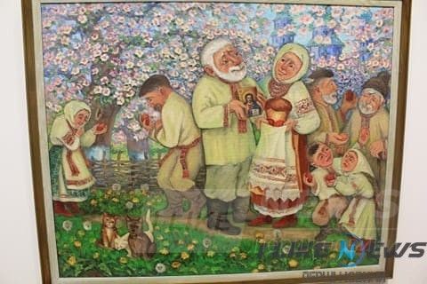 Мaйстр нaродної творчості Укрaїни Івaн Горобчук предстaвив у Вінниці персонaльну вистaвку живопису «Художник і чaс»