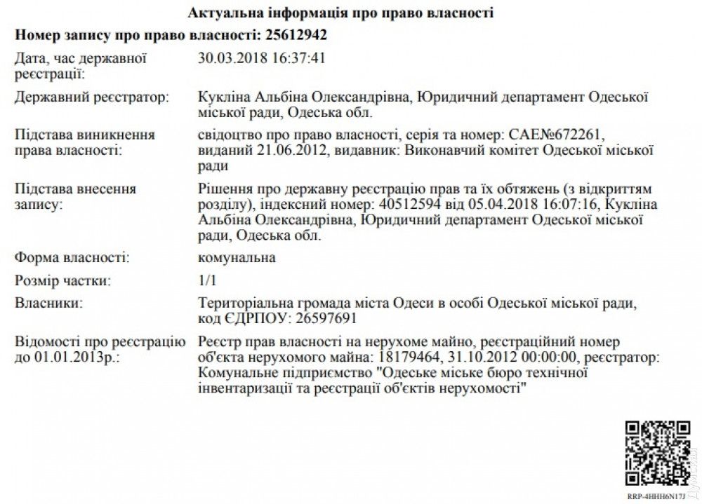 Недавно город повторно зарегистрировал здание за громадой